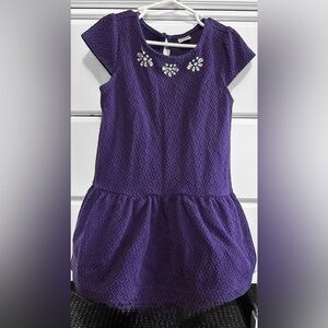 Gymboree Deep Purple feminine quilted embellished size 6